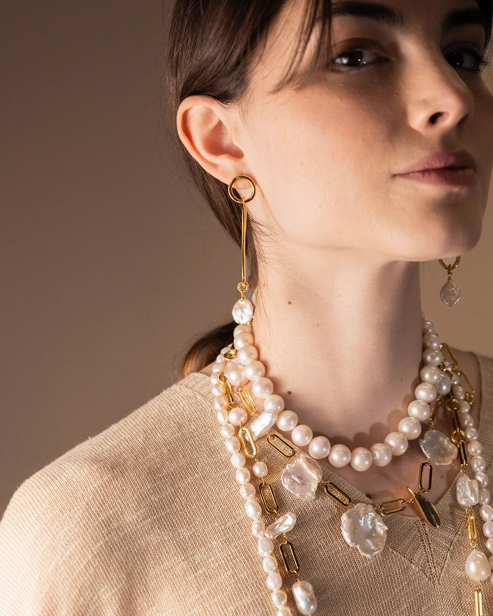 Earrings pearls